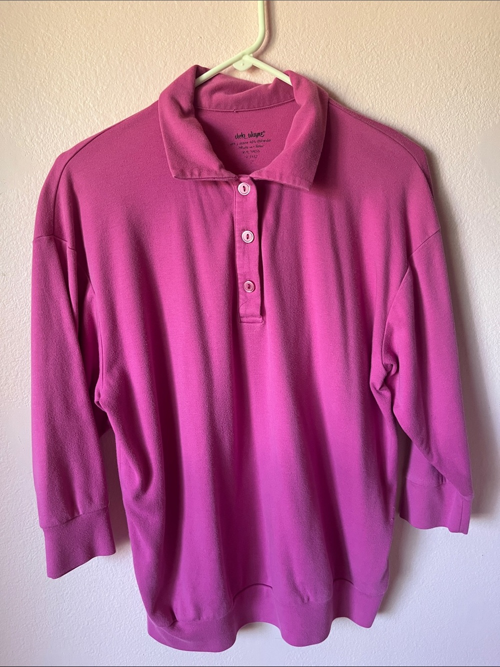 Vintage Vicki Wayne Pink Polo Sweater
